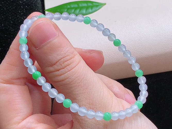 ️ 双彩手串，度高，尺寸取一3.8mm，包A附证书