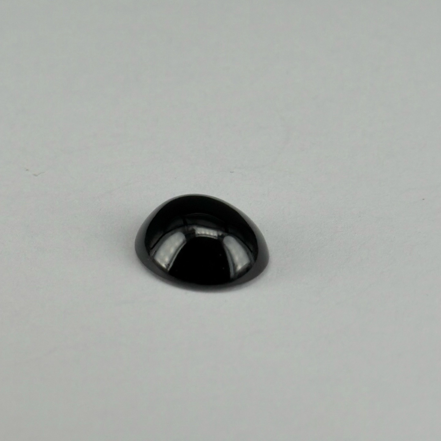 精品18k墨翠蛋面裸石戒面 种好色正 黑度极好 打灯通透 油性十足 尺寸14.7
