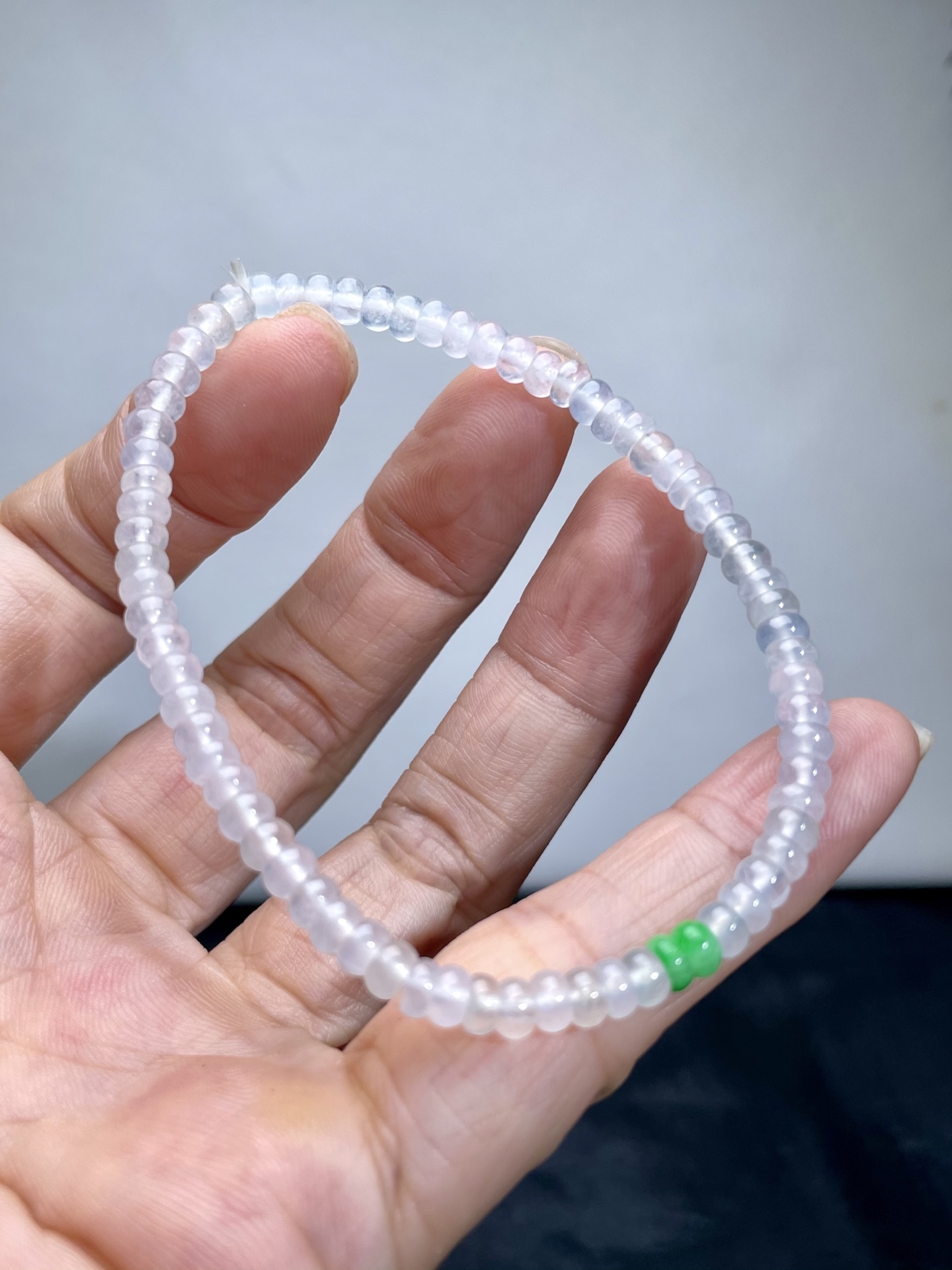 ️ 冰种手串，4.1mm、71粒