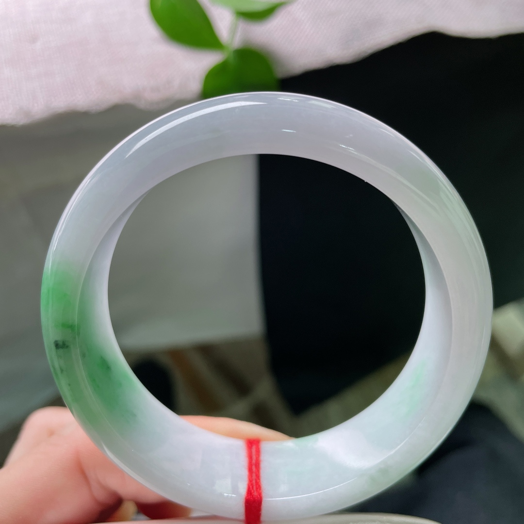 58.6/17.4/8.5飘绿正圈，宽版，一抹翠色，悠悠的云里有淡淡的诗，贵气，无裂，ss53845a