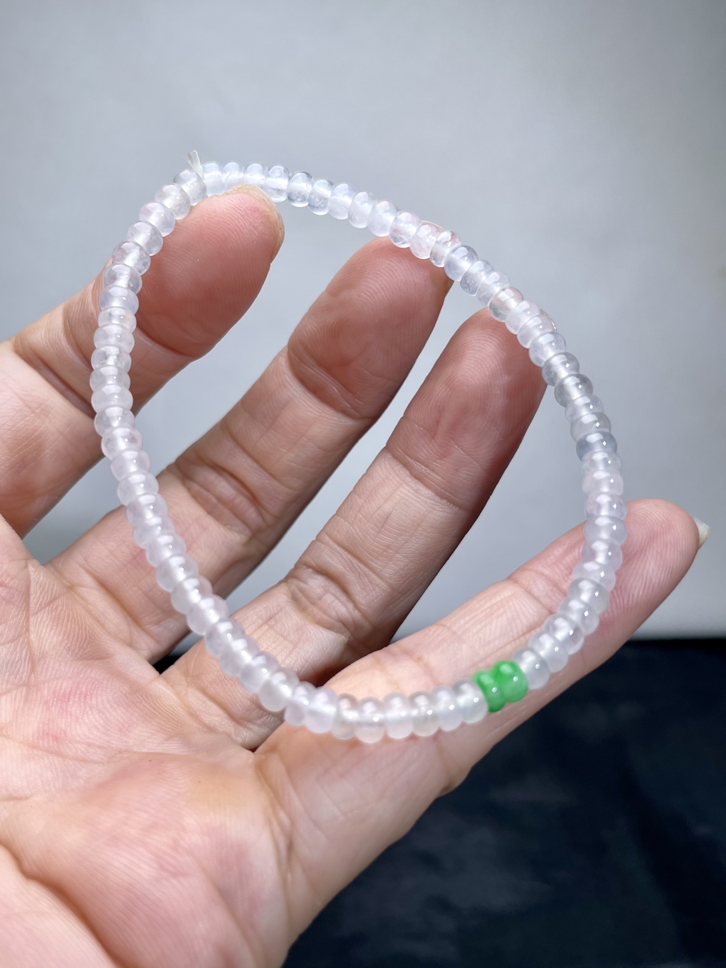 ️ 冰种手串，4.1mm、71粒