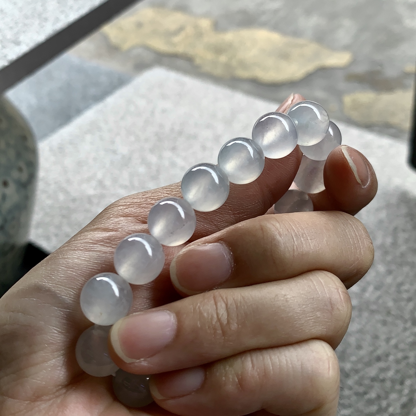 ️ 珠串，玉质水润细腻 尺寸10.9/10.6共17颗
