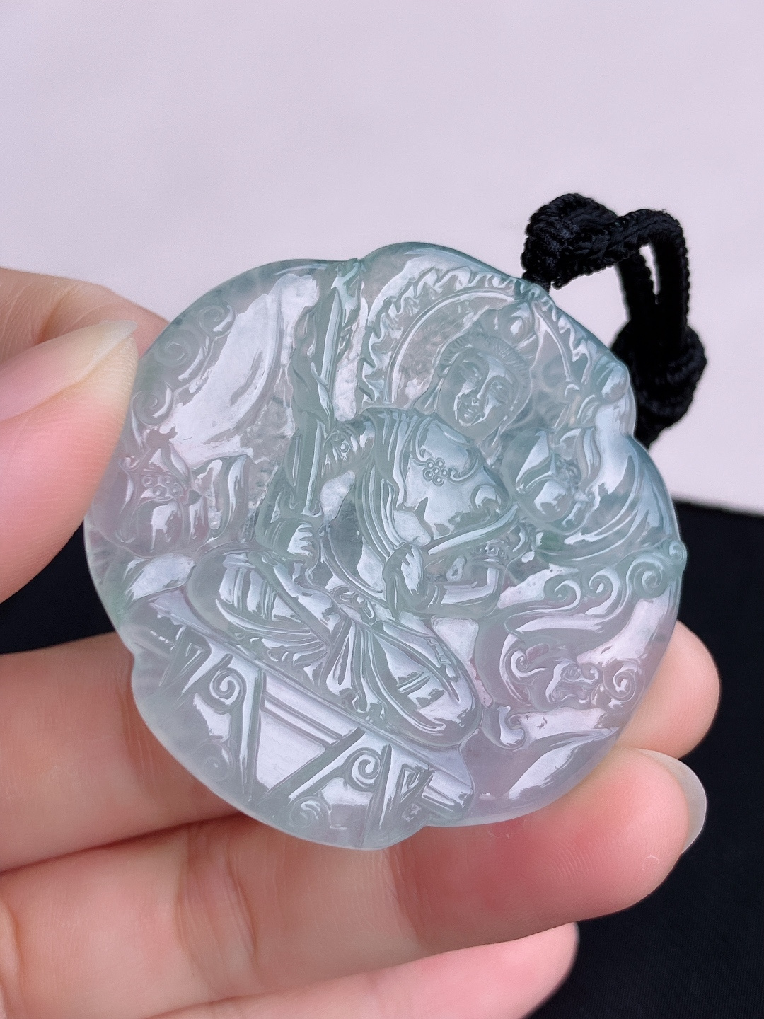 冰透虚空藏菩萨，晶莹剔透，尺寸50/50/5.6/自然光实拍