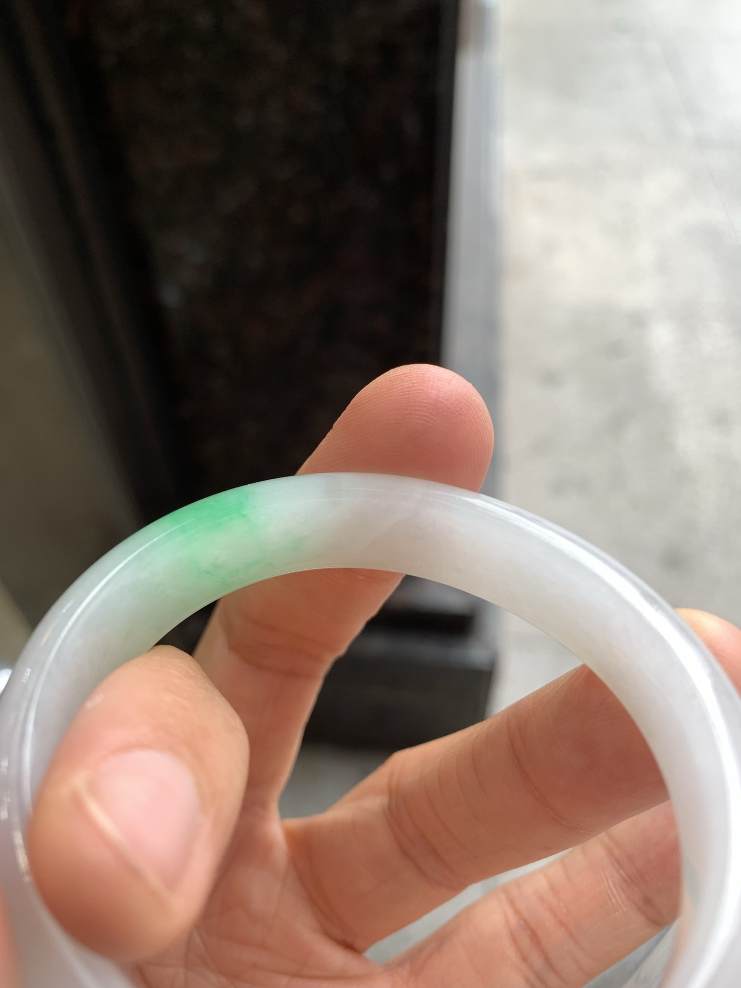 贵妃飘绿 微棉纹 尺寸：51/44/12.3/6.5 小圈口