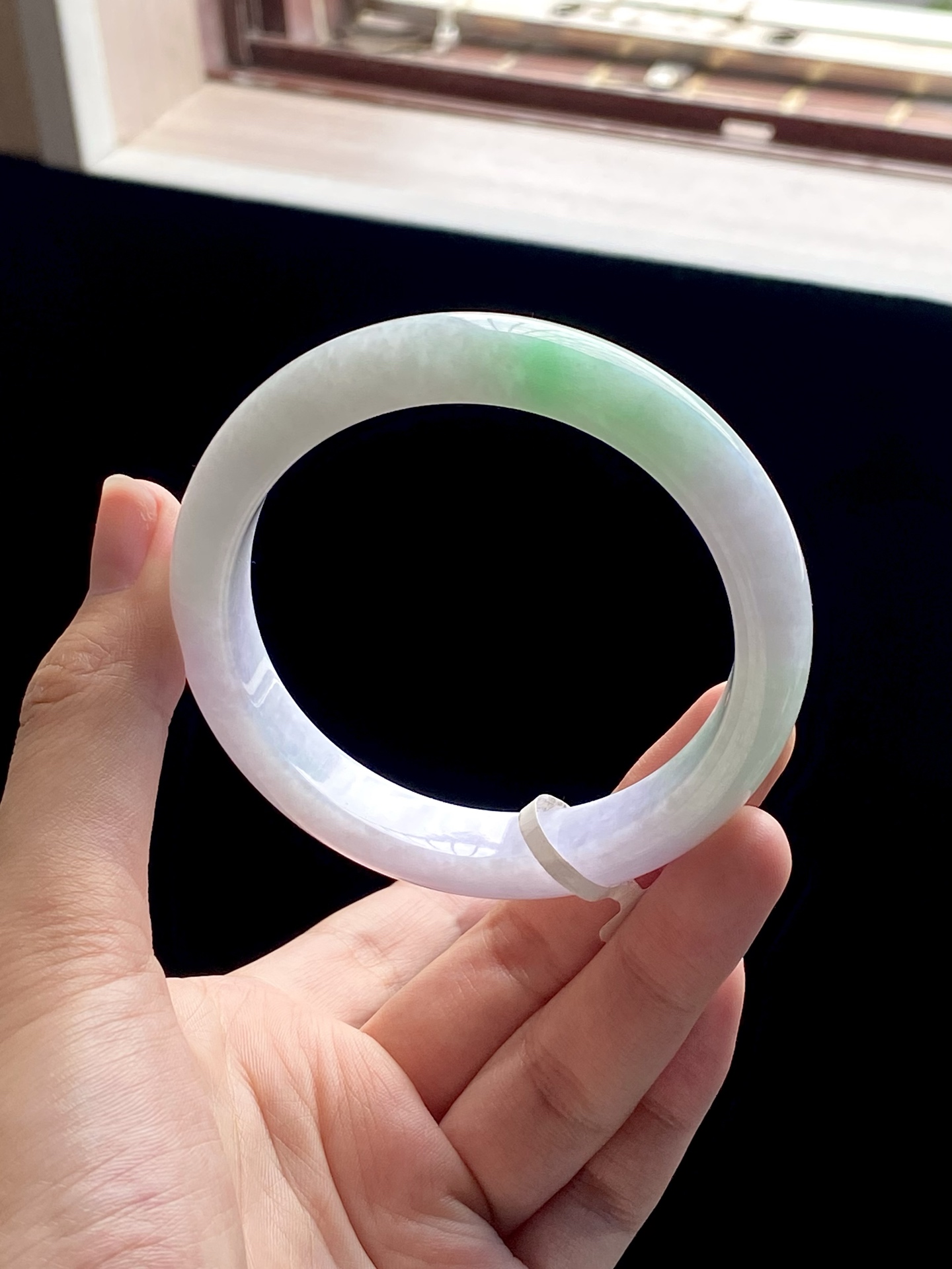 大圈口粉紫白底青正圈成品 HYY-7712 ⭕️61-12-7.8