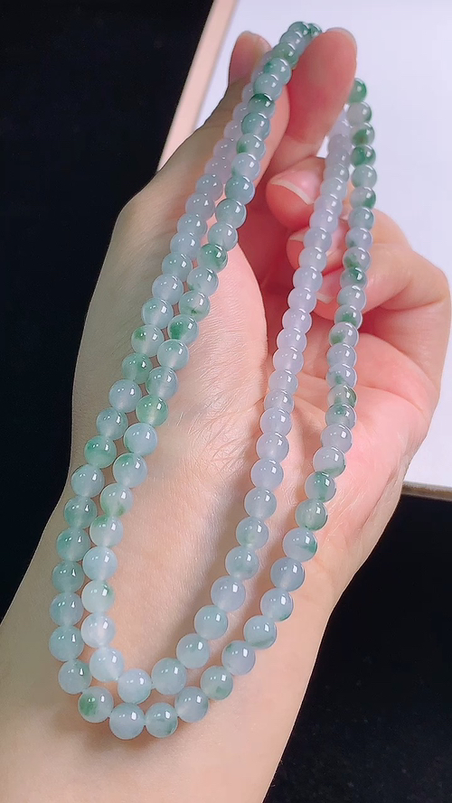️冰飘花项链，尺寸:5.4-5.4mm 6