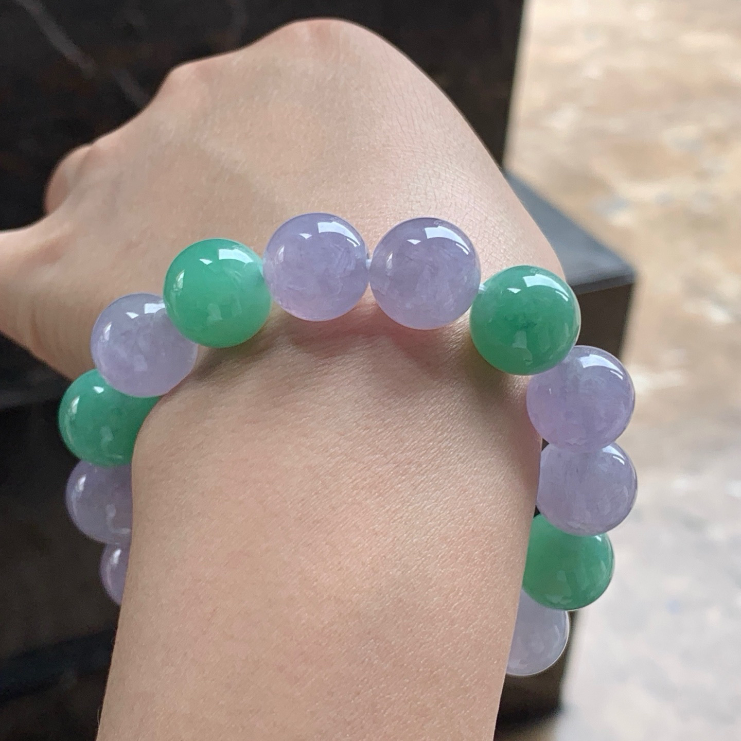 春带彩手串^_^鲜艳浓郁 尺寸13