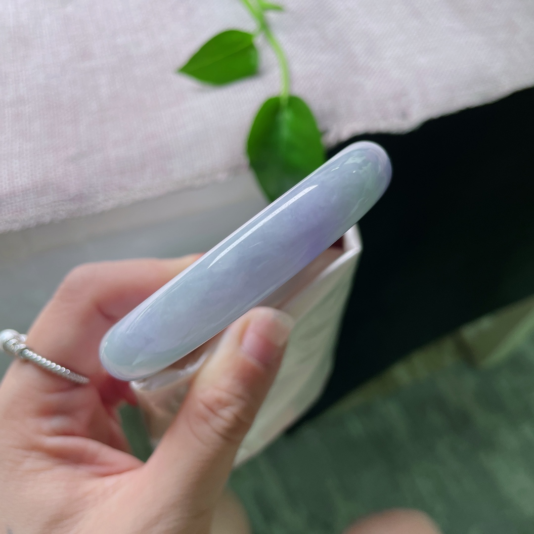 正圈，紫气东来，福泽绵延，水头好，质地温润，雅致，有棉线，ss52332a