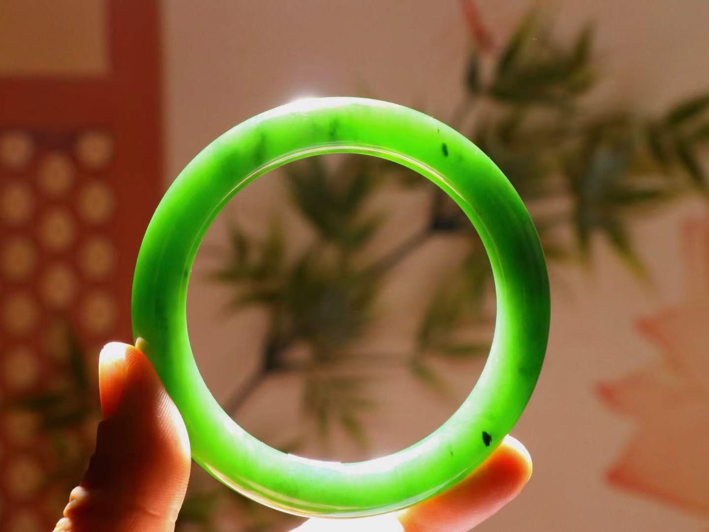 【碧波流转·手镯】

超高性价比精品和田玉碧玉圆条手镯，玉质细腻温润，手感舒适，️线条流畅，简约大气，美自天成，佩戴于腕间，婉约之美，举手投足间透出那份低调奢华，醉人心扉。
重56.6克 内径圈口59-10mm  FO62570451665