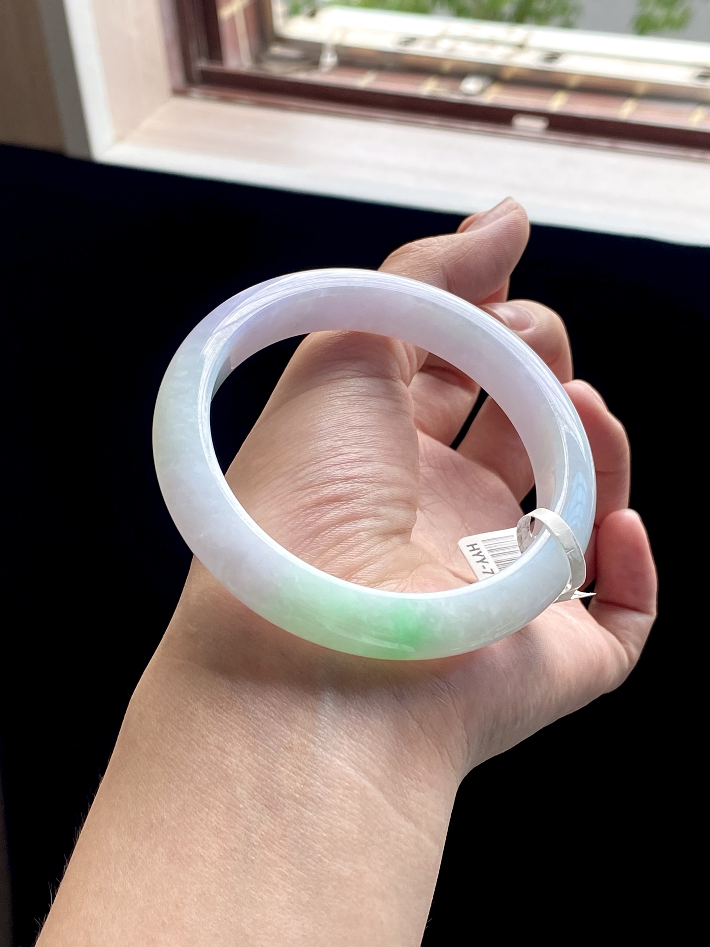 大圈口粉紫白底青正圈成品 HYY-7712 ⭕️61-12-7.8