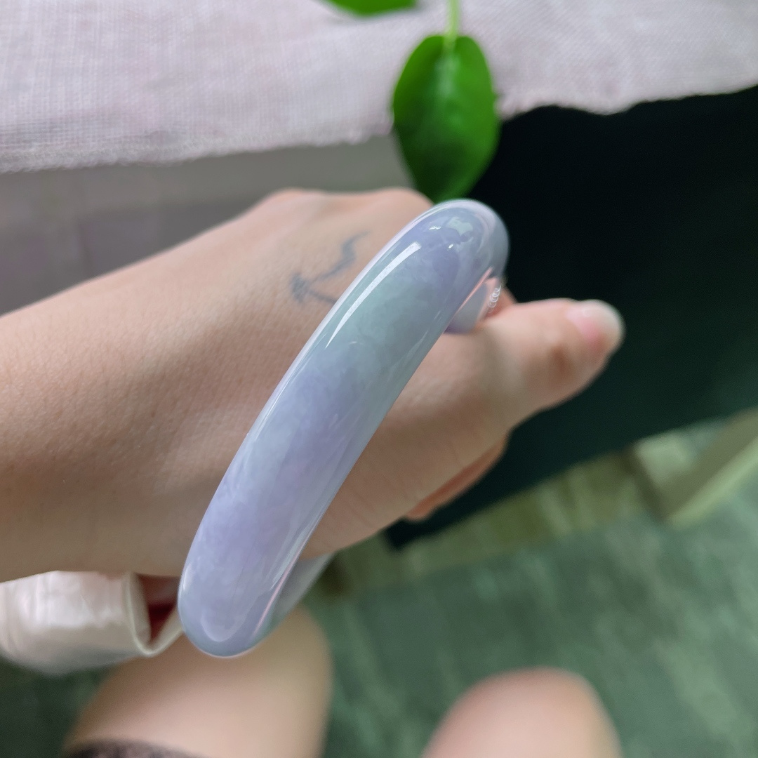 正圈，紫气东来，福泽绵延，水头好，质地温润，雅致，有棉线，ss52332a