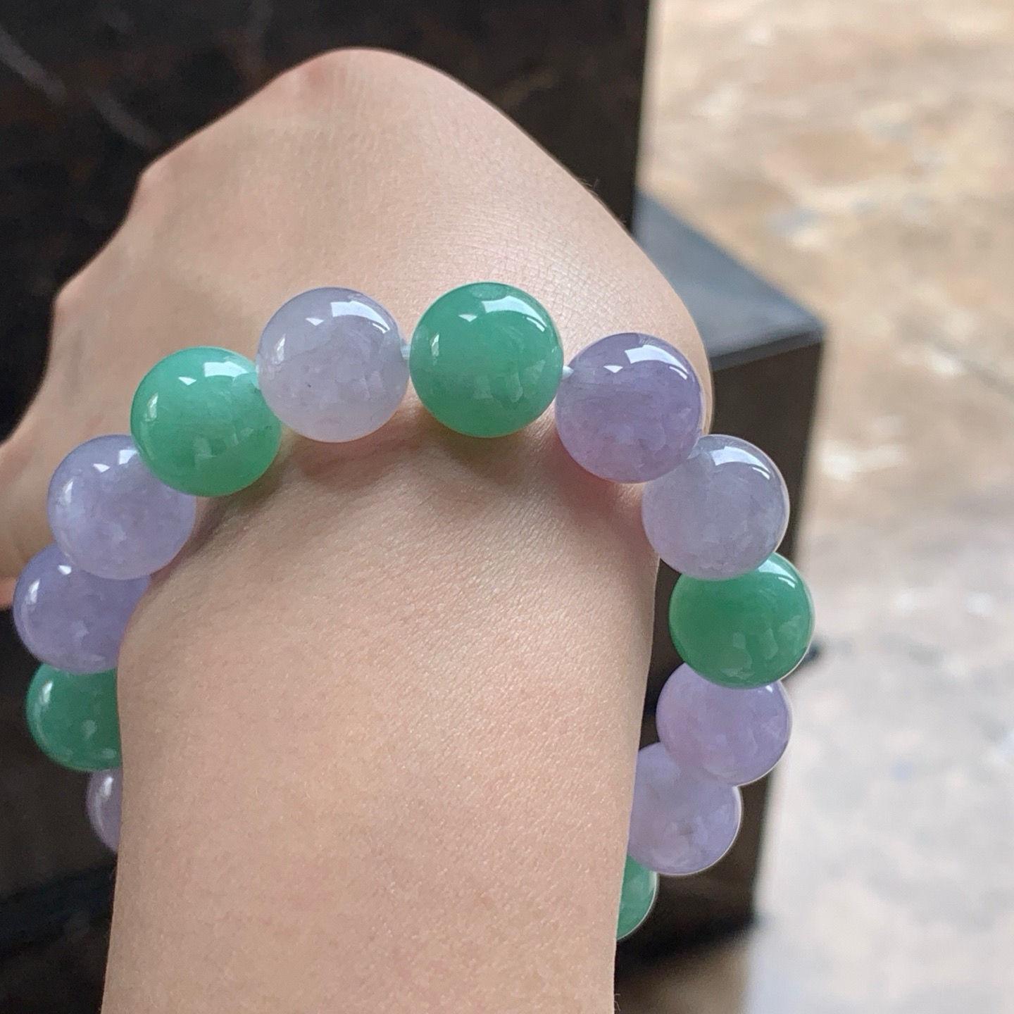 春带彩手串^_^鲜艳浓郁 尺寸13