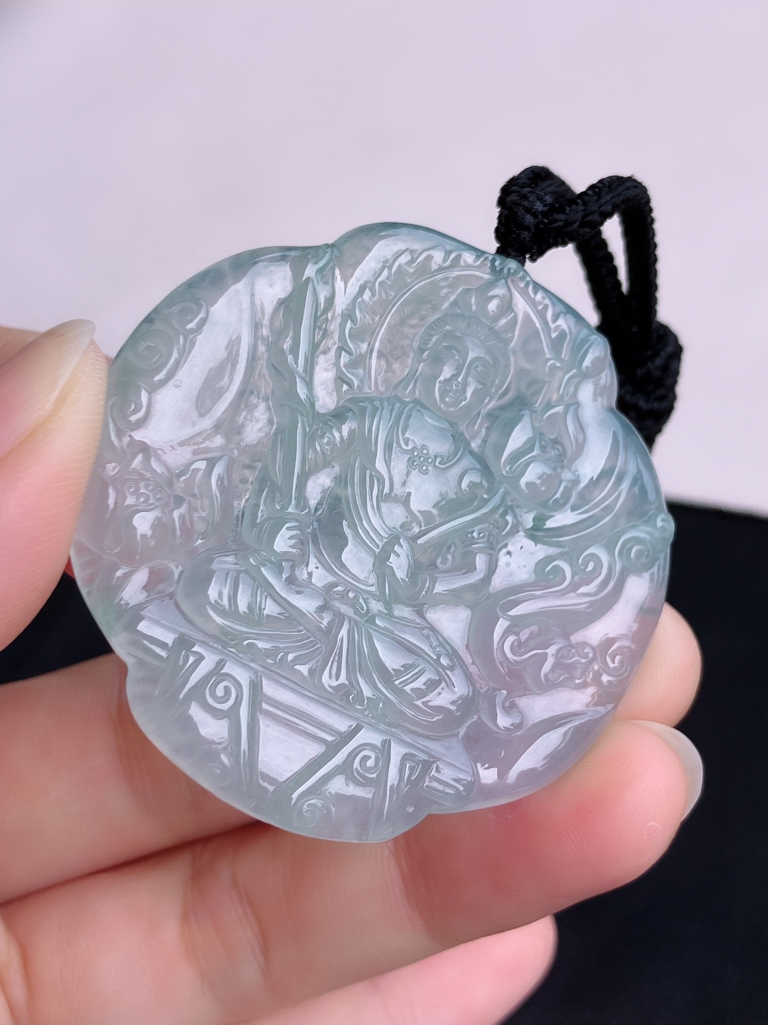 冰透虚空藏菩萨，晶莹剔透，尺寸50/50/5.6/自然光实拍