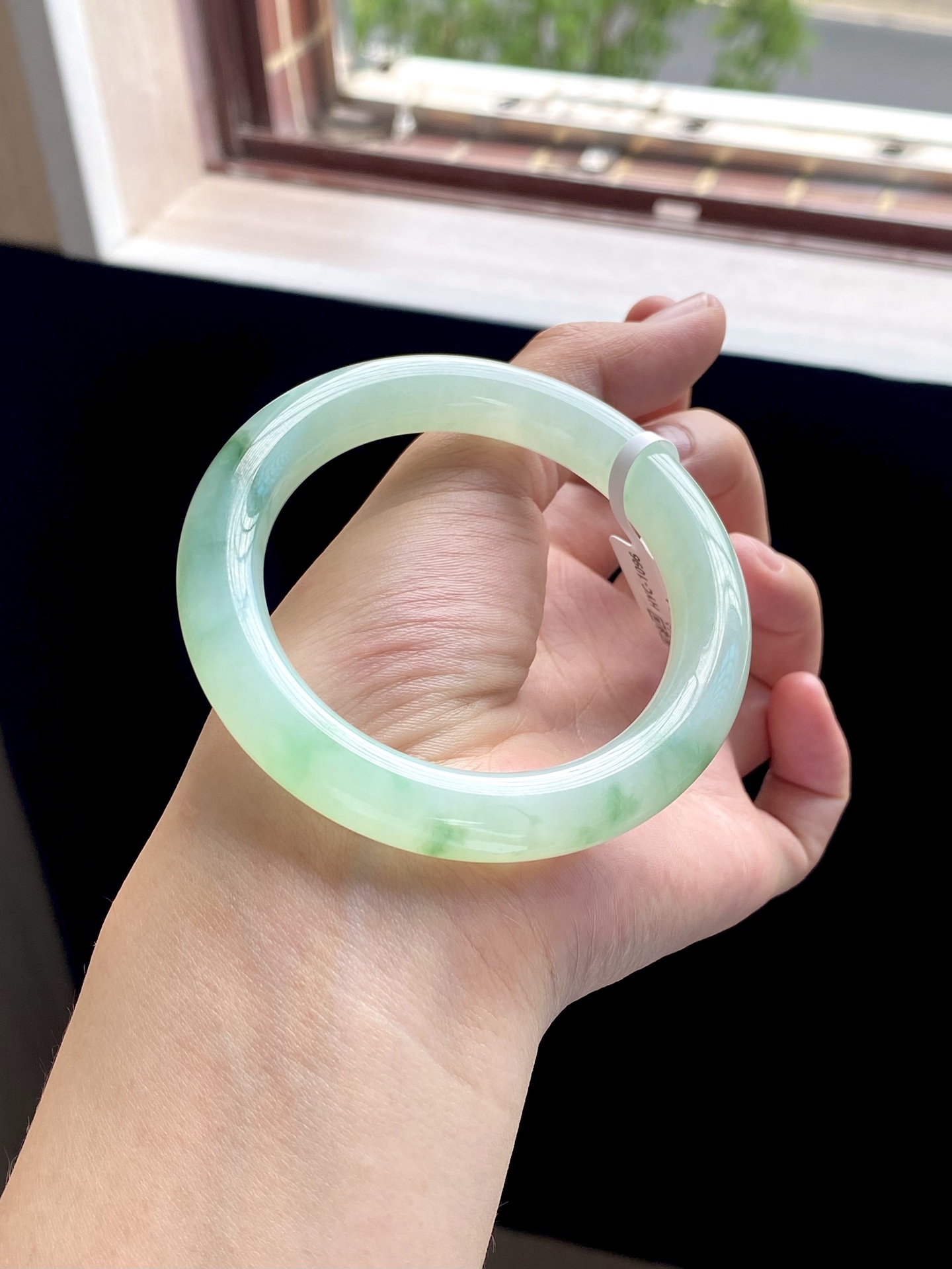 冰芙蓉飘花冰晴绿葡萄肉圆条成品 HYC-1096 ⭕️55-10.2-10.8