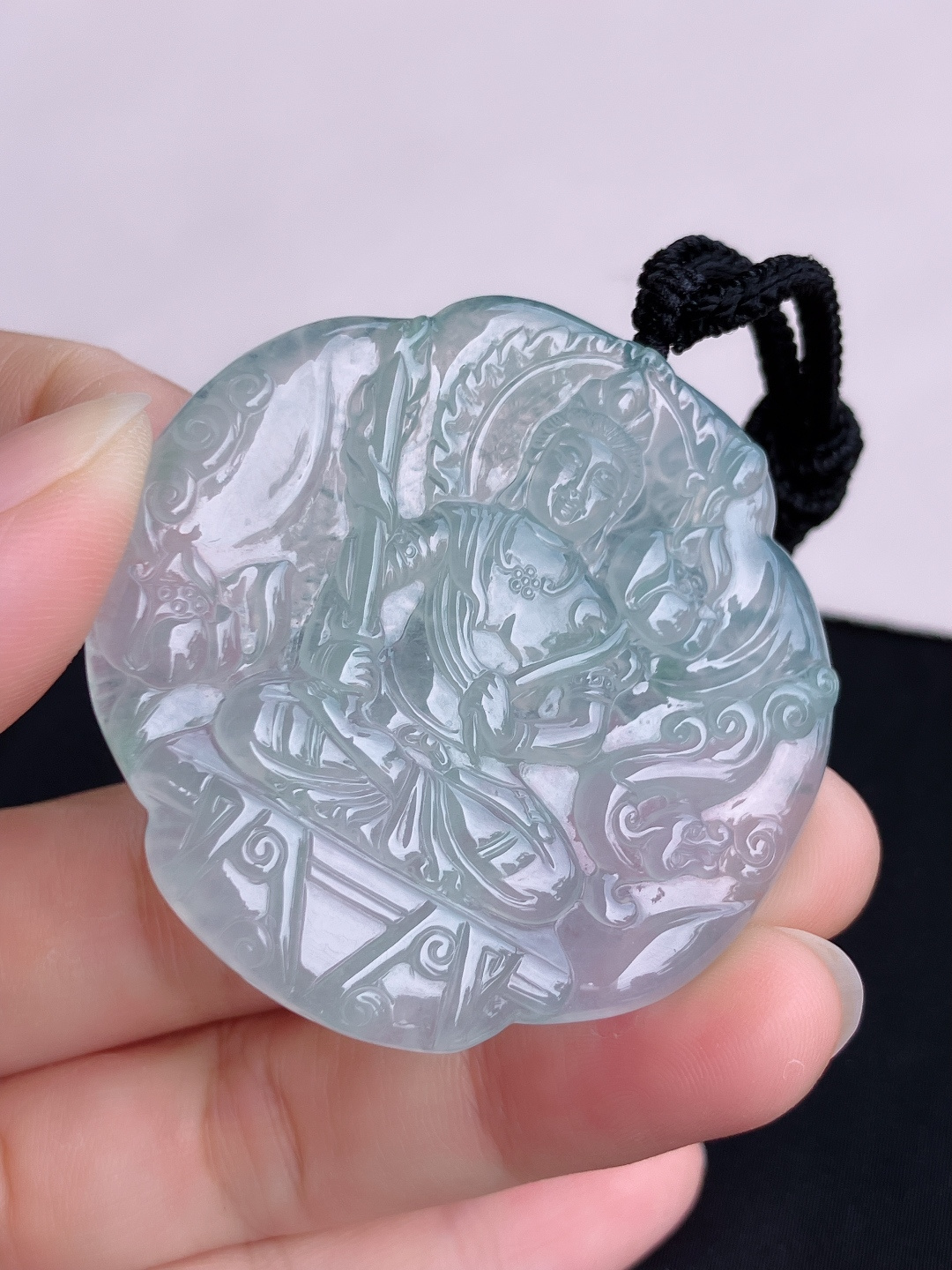 冰透虚空藏菩萨，晶莹剔透，尺寸50/50/5.6/自然光实拍