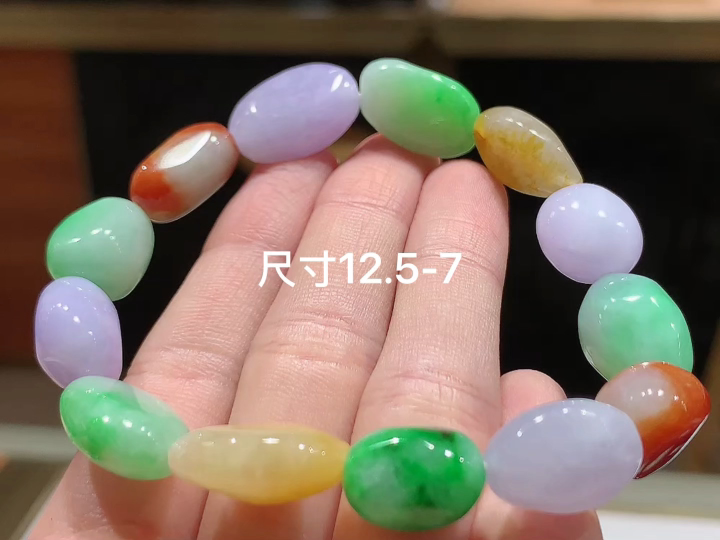 多彩手串 , 尺寸，12.5-7