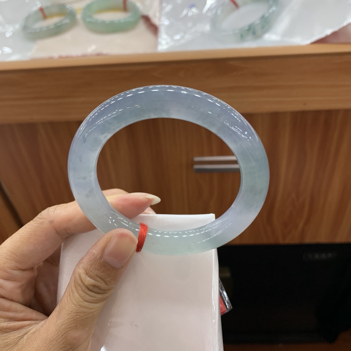 060918GX 圆条翡翠手镯 57.5-11-10.8