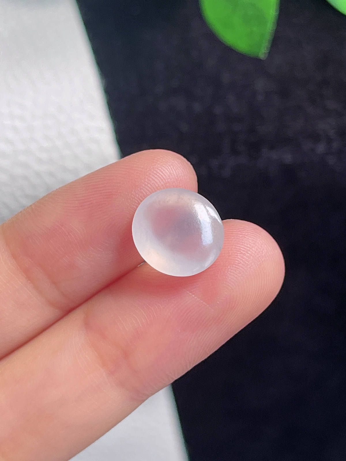 翡翠冰种白色戒面