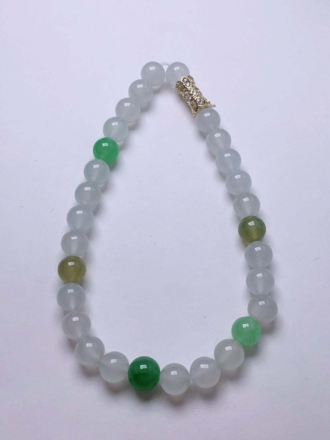 ️绿珠子手串，晶莹剔透，新颖时尚，5.8-6.3