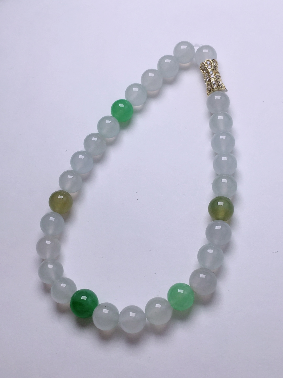 ️绿珠子手串，晶莹剔透，新颖时尚，5.8-6.3