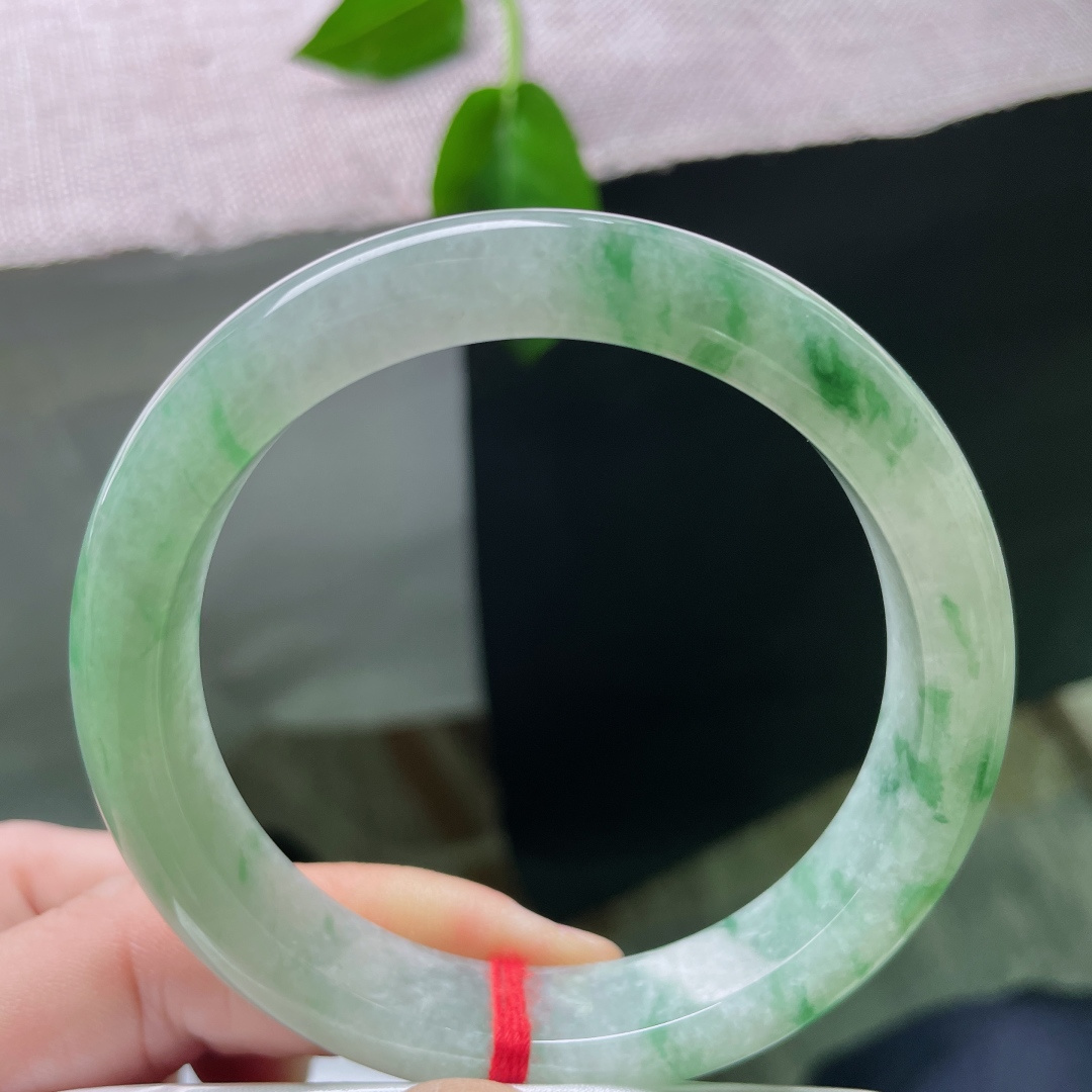 飘花正圈，水头好，种老，花影摇曳，海草一般，灵动飘逸，有棉线，ss50189a