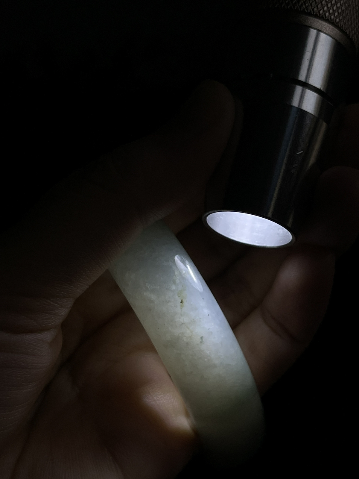 正圈57.3圈口，翡翠手镯