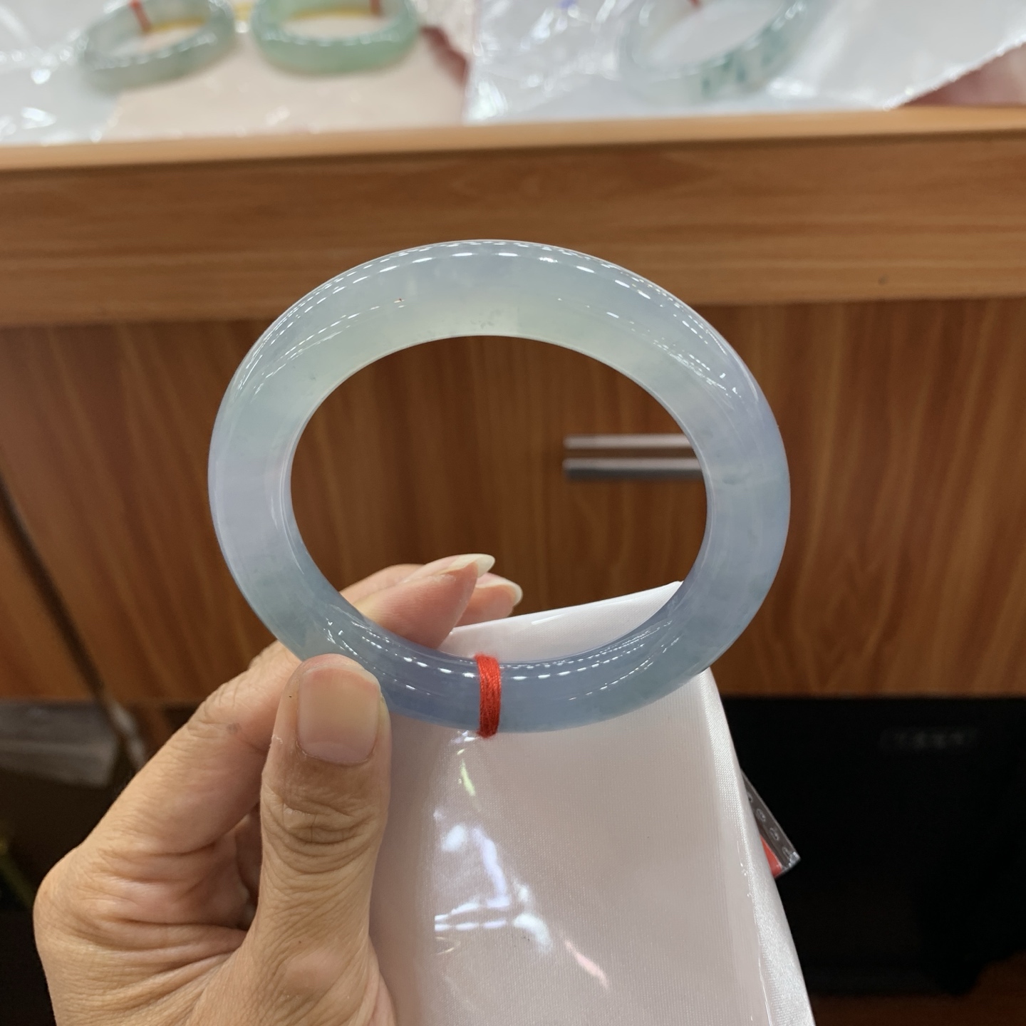 060918GX 圆条翡翠手镯 57.5-11-10.8