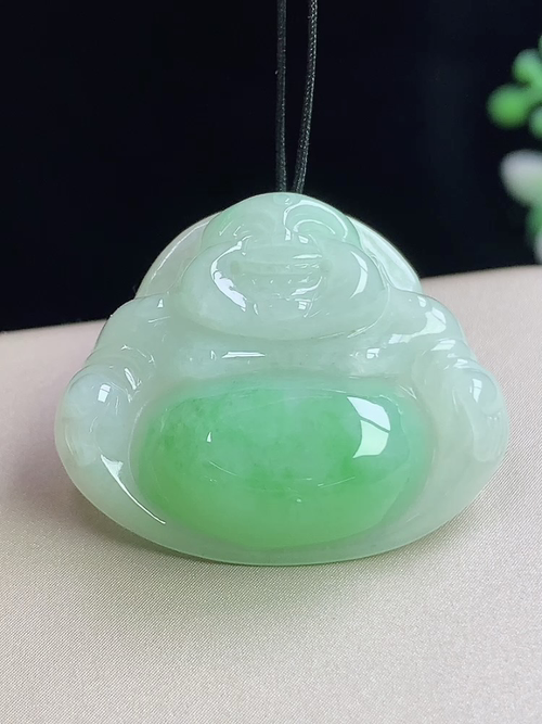 飘绿佛公，无裂，尺寸22.2-26.6-6.8mm，L11yja