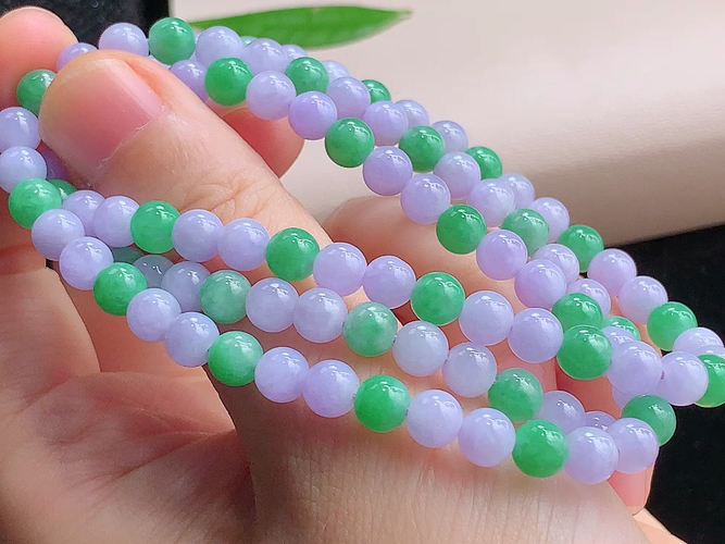 ️ 双彩珠链，尺寸取一5.5mm，包A附证书