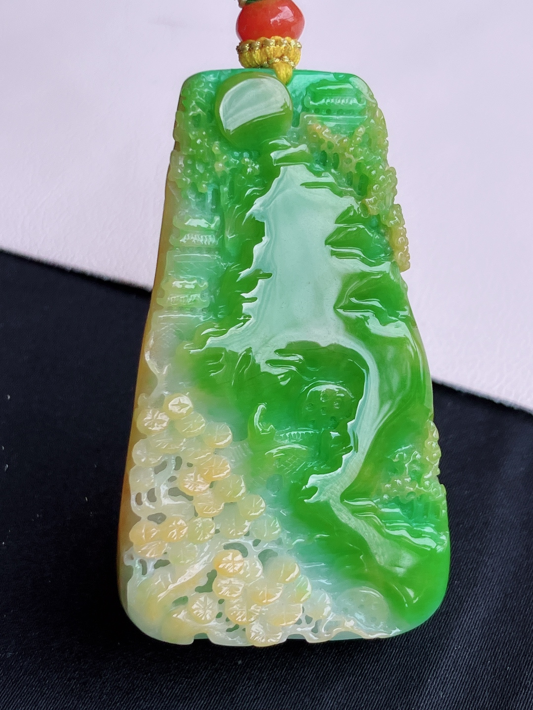 三山水牌，意境美，尺寸57.6/38.8/9/自然光实拍