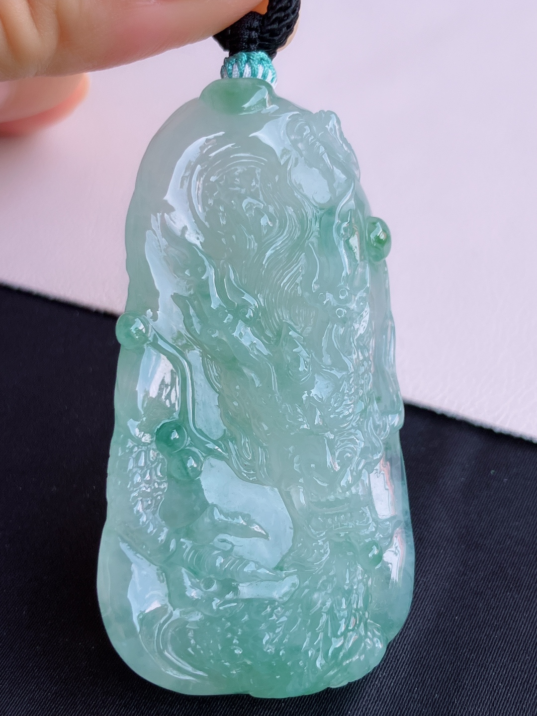 冰飘花龙牌，栩栩如生，尺寸58.8/31.3/9.9/自然光实拍