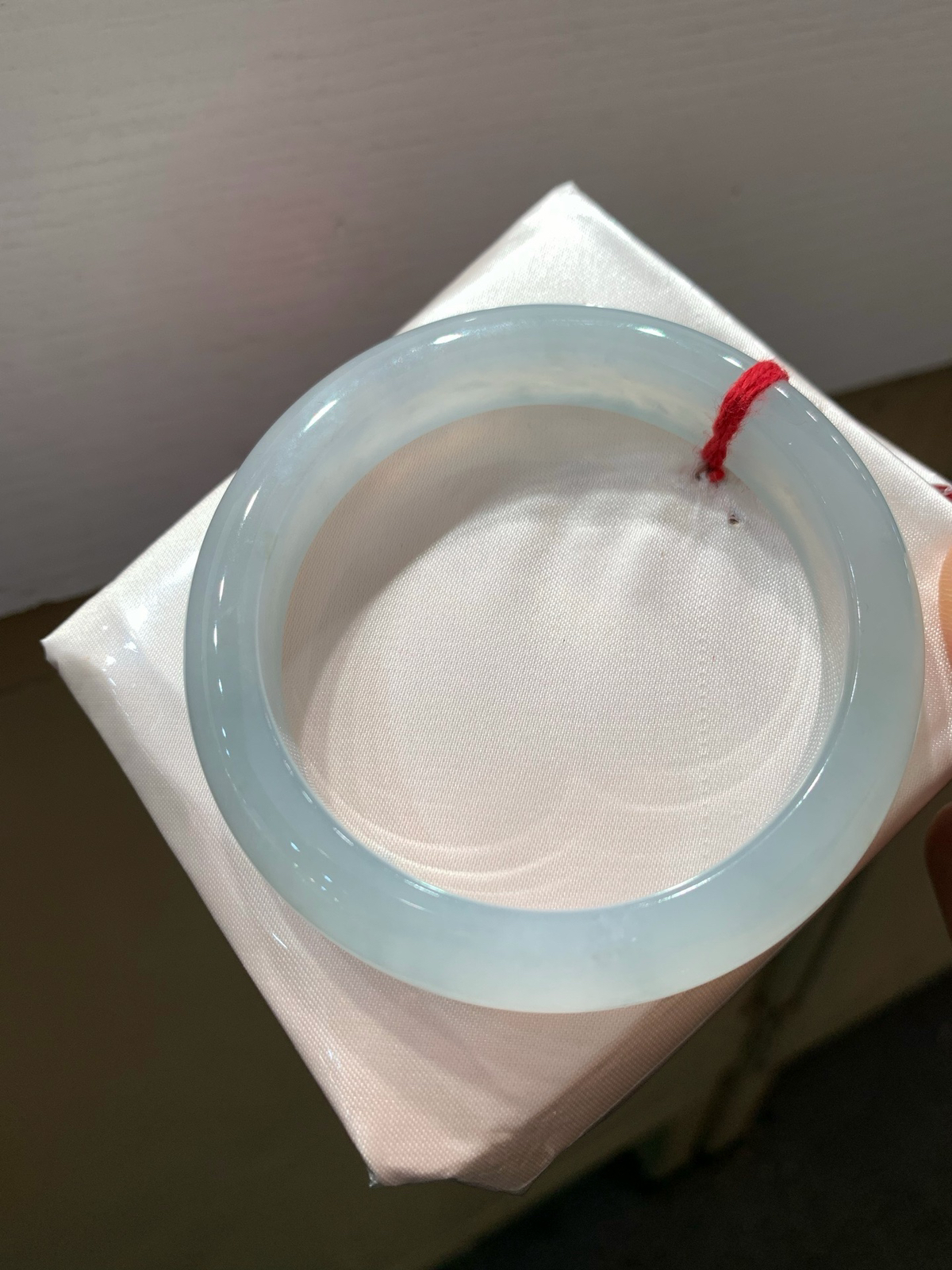 尺寸57.1/12.3/8.7，冰种手镯
种好水足