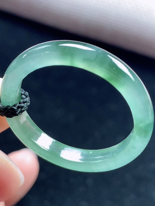 冰飘花戒指，无裂，内径尺寸20-3.6-2.7mm，23号手寸，L12zyw