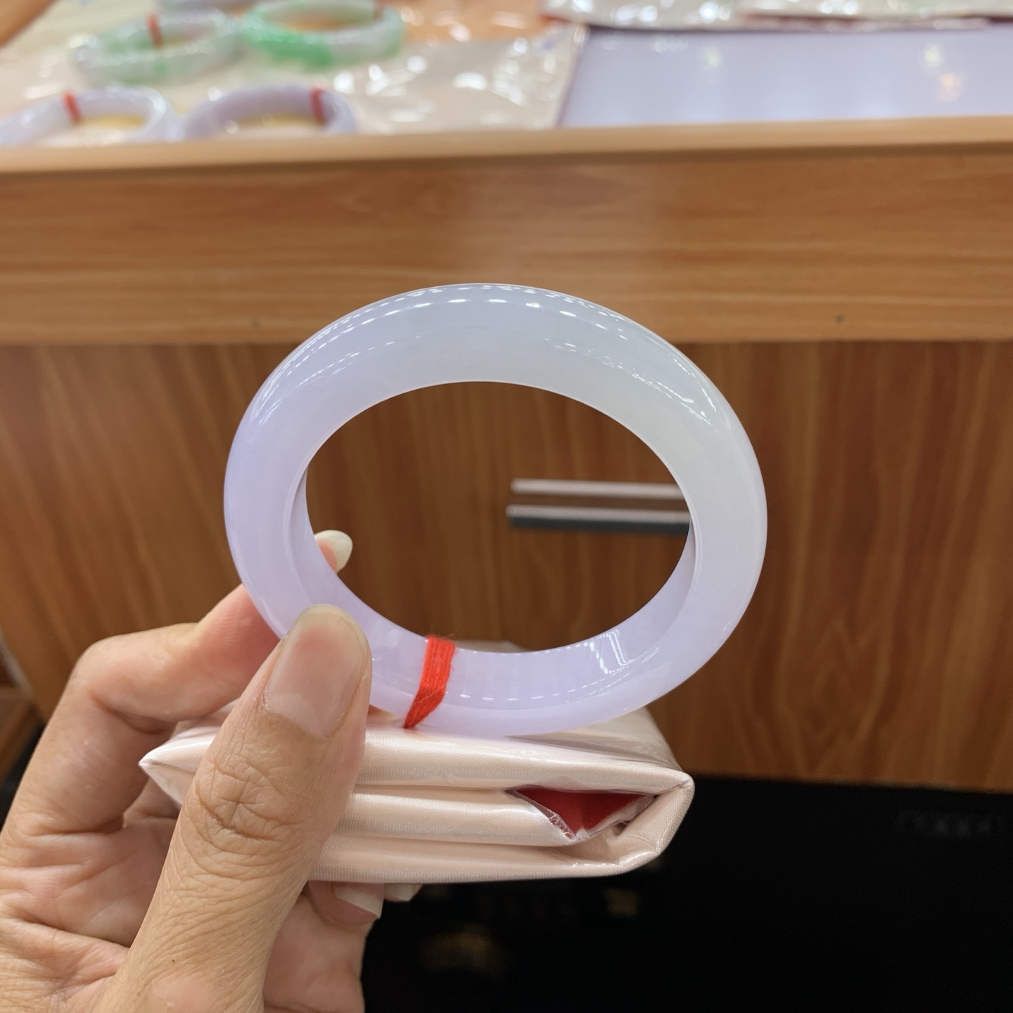 正圈翡翠手镯 55.4-12-10