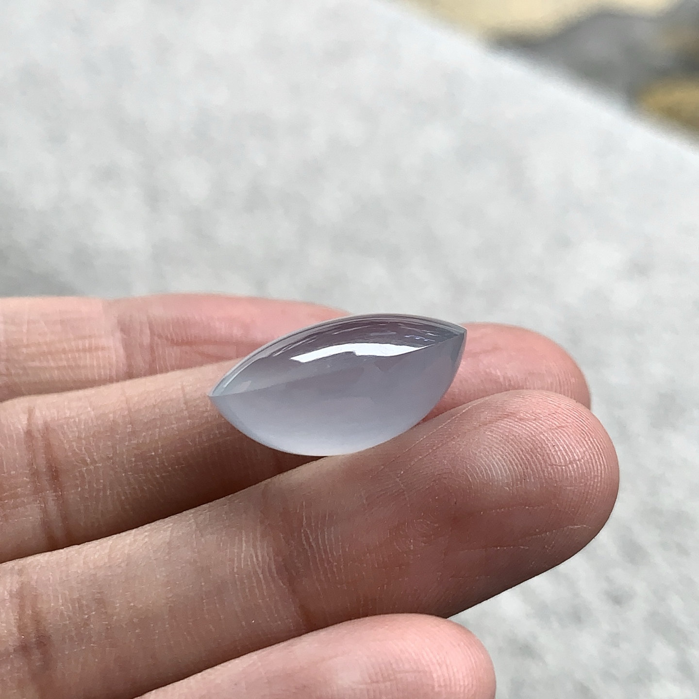 ️ 蛋面，种水清亮，莹润生光