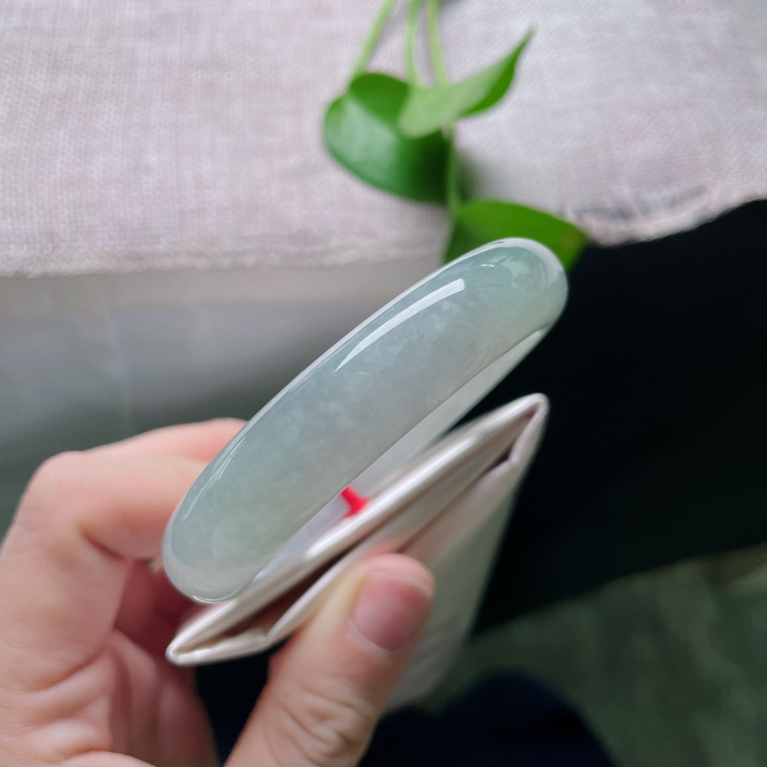 冰晴底正圈，冰润细腻，岁月静好，温婉可人，有棉线，ss54511a