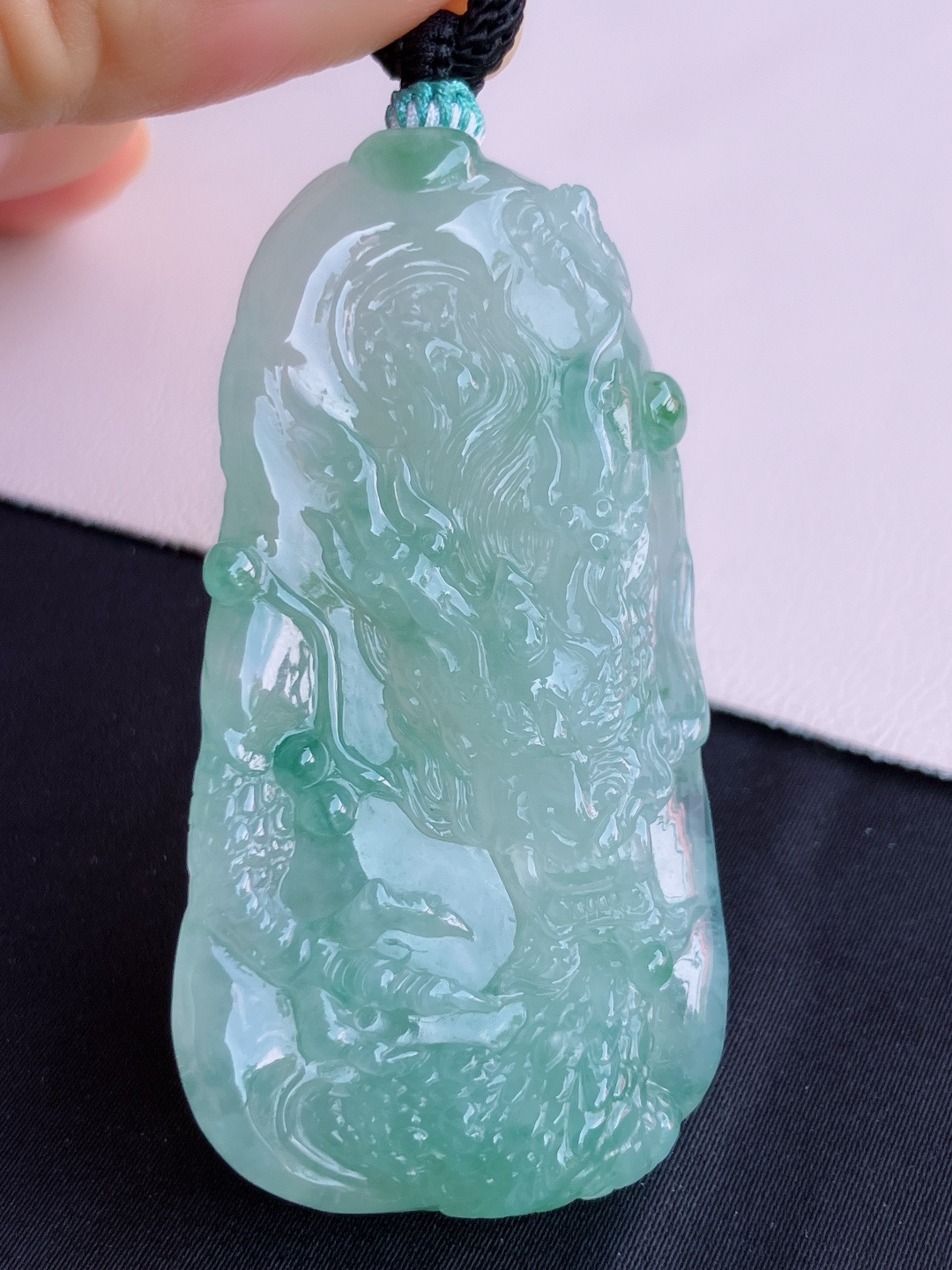 冰飘花龙牌，栩栩如生，尺寸58.8/31.3/9.9/自然光实拍