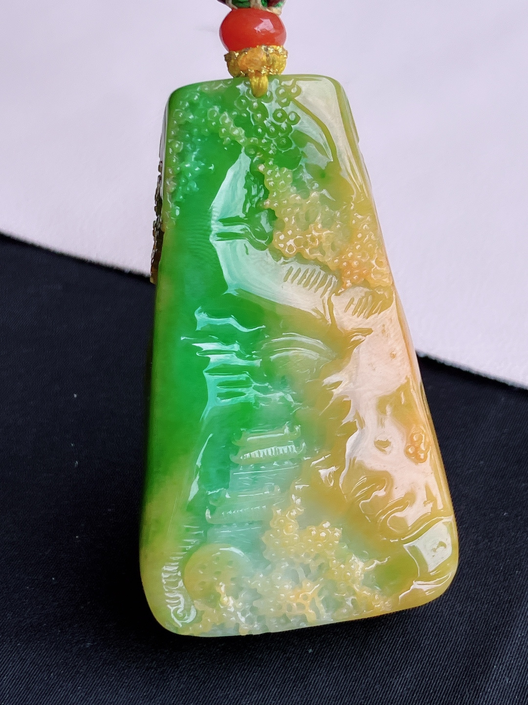 三山水牌，意境美，尺寸57.6/38.8/9/自然光实拍