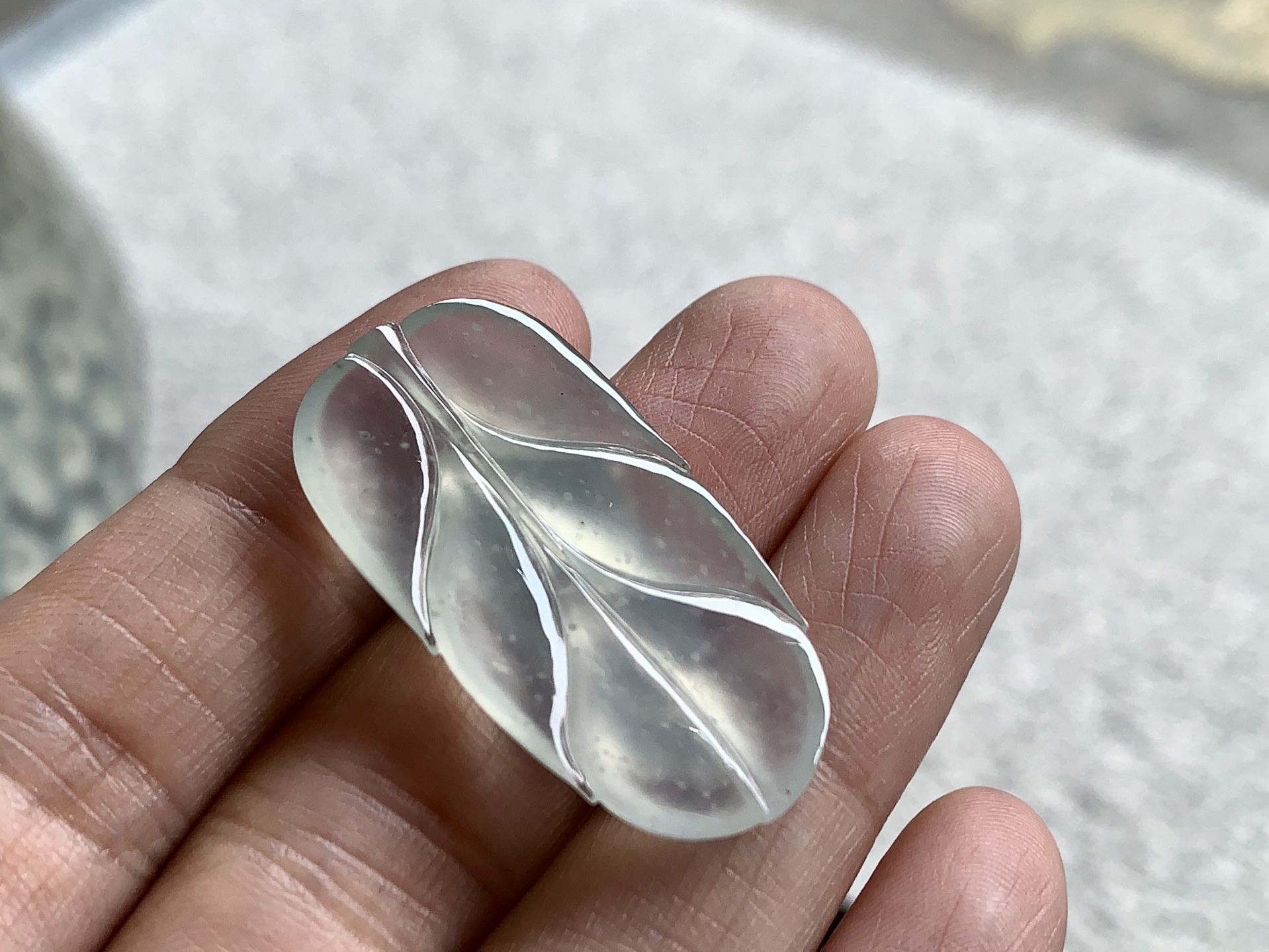 ️ 福叶，起光起胶，水润通透