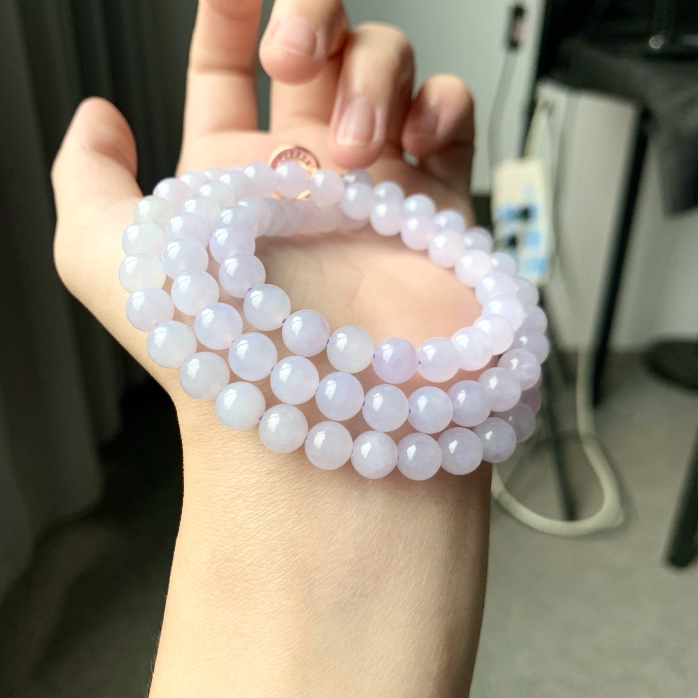 冰紫珠链 细腻胶润 色泽细腻 尺寸7颗数78【NINI148】