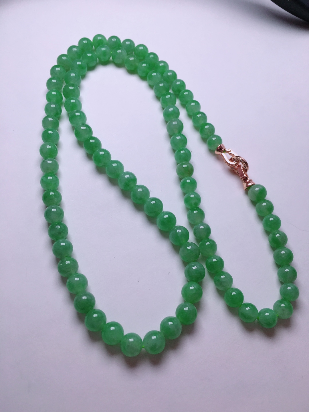 ️绿珠子项链，晶莹剔透，新颖时尚，6.5-7