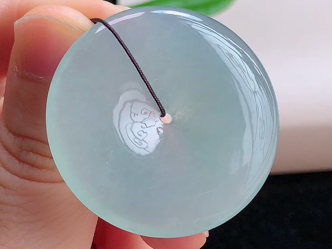 平安扣，无裂，尺寸37.2-5.8mm，包A附证书