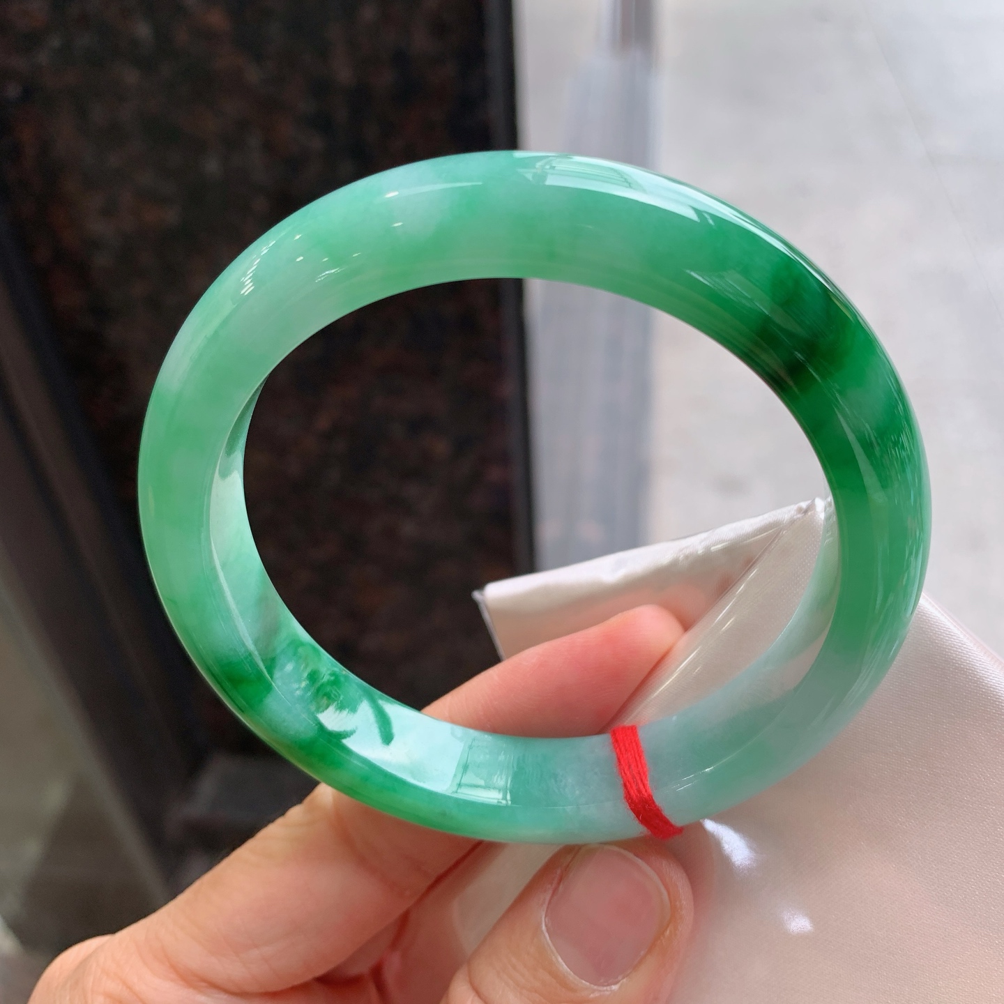 正圈飘绿 无裂 色辣大圈口