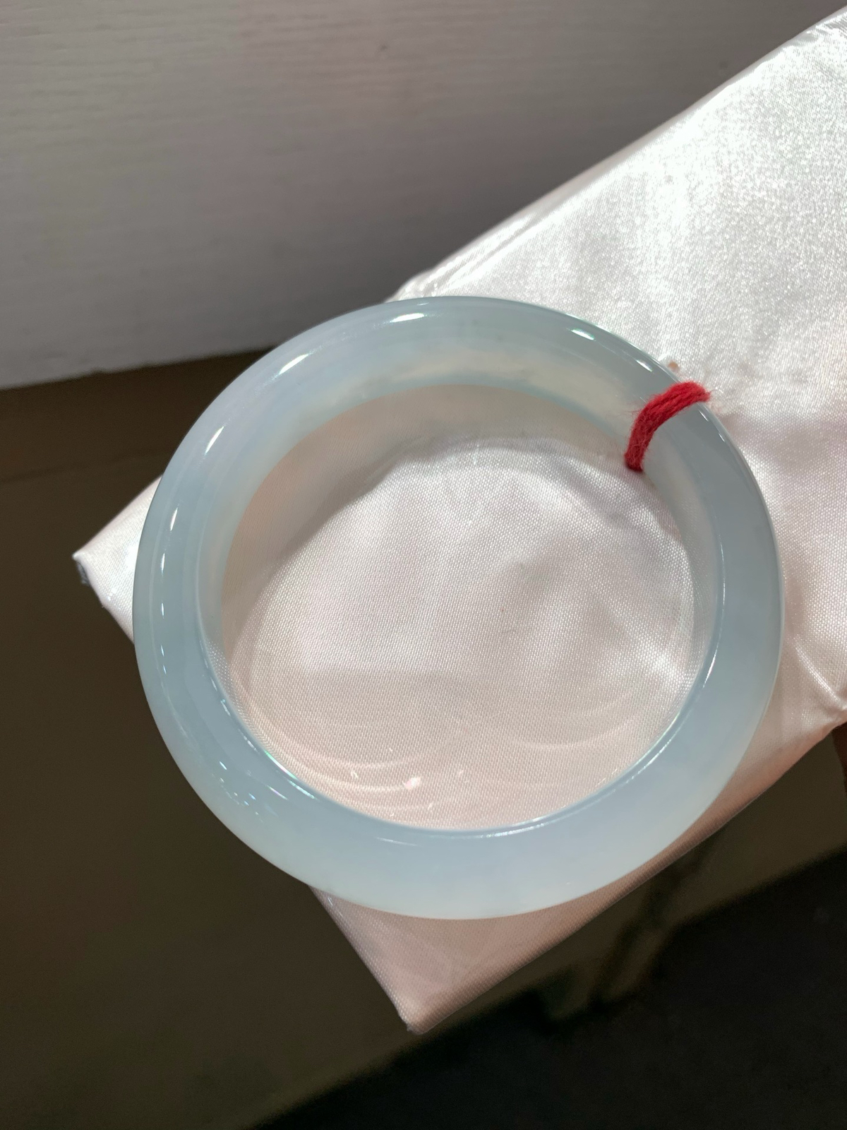 尺寸57.1/12.3/8.7，冰种手镯
种好水足