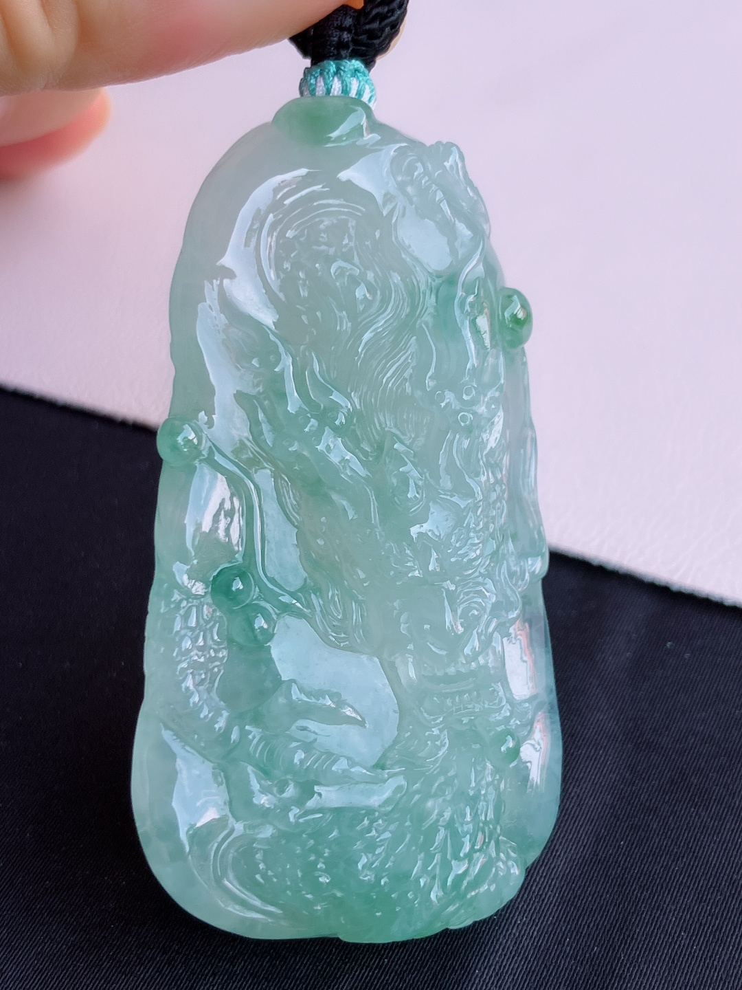冰飘花龙牌，栩栩如生，尺寸58.8/31.3/9.9/自然光实拍