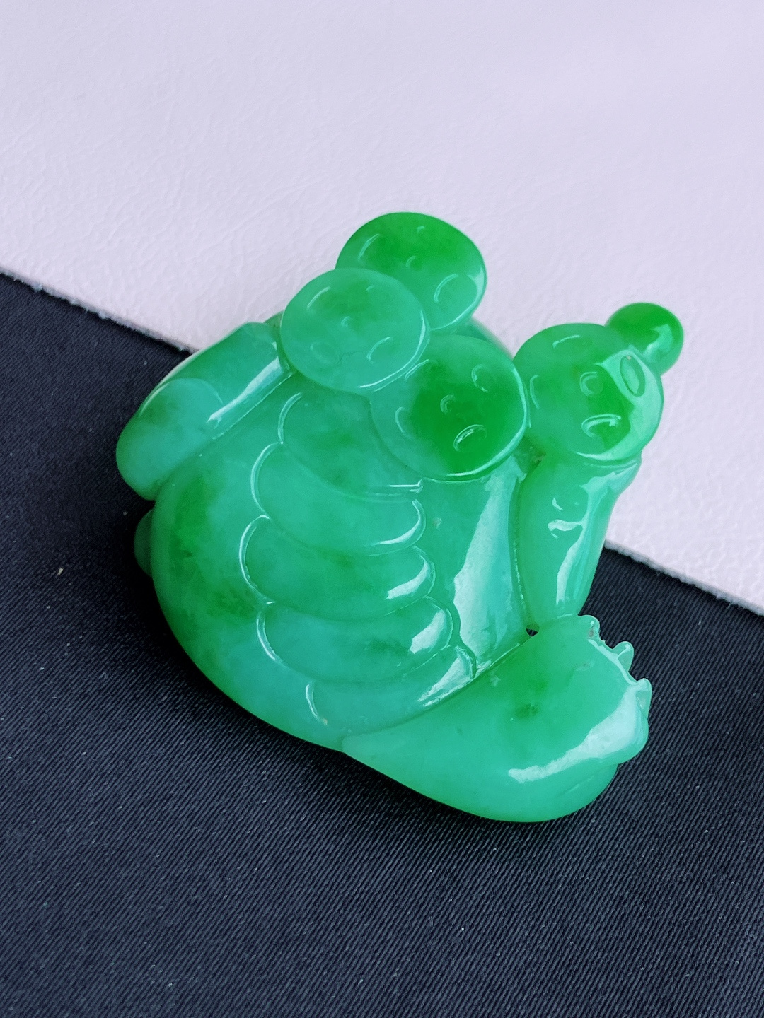 翠绿大金蟾，招财进宝，尺寸42/38.5/16.8/自然光实拍