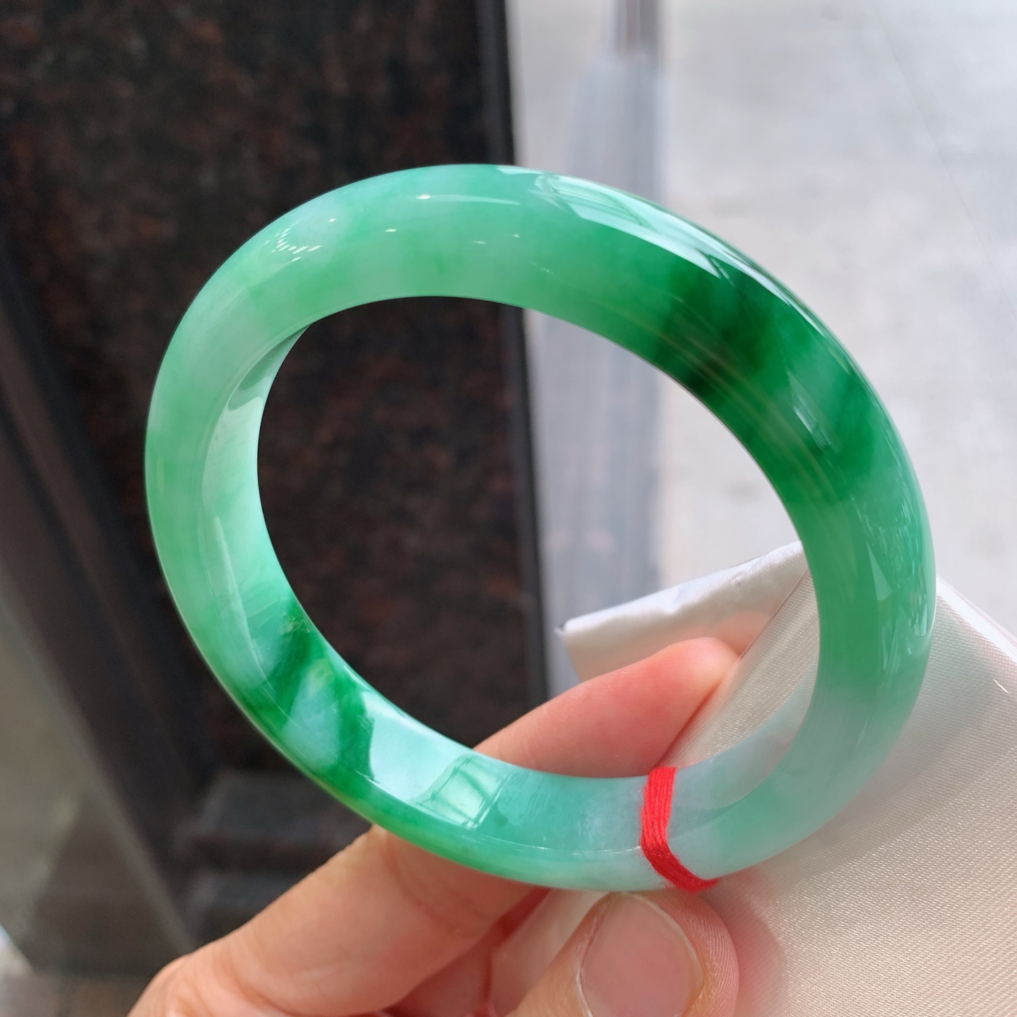 正圈飘绿 无裂 色辣大圈口