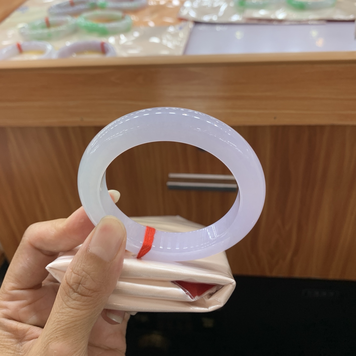 正圈翡翠手镯 55.4-12-10
