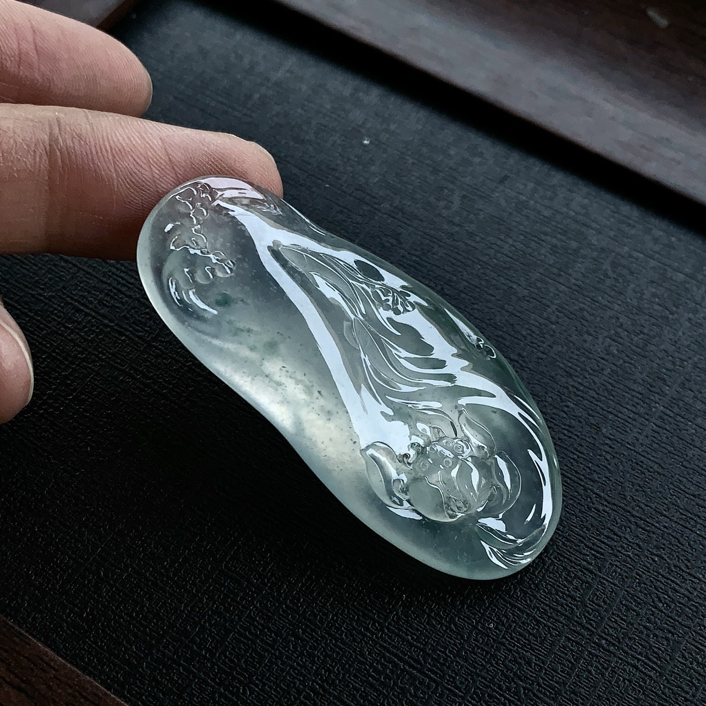 ️ 莲花牌，玉质细腻