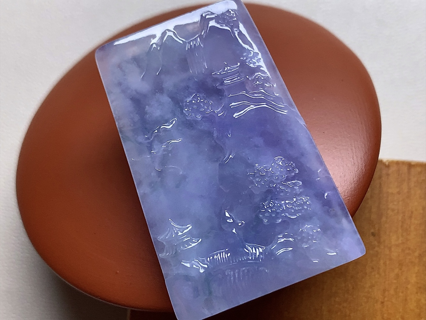 ️ 山水牌 紫色漂亮，种水，尺寸37.5*25.3*4.6